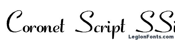 шрифт Coronet Script SSi Normal, бесплатный шрифт Coronet Script SSi Normal, предварительный просмотр шрифта Coronet Script SSi Normal
