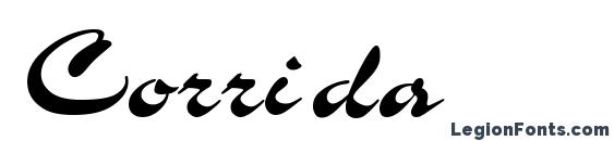 шрифт Corrida, бесплатный шрифт Corrida, предварительный просмотр шрифта Corrida