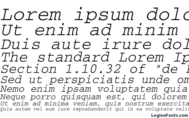 specimens Courier Oblique font, sample Courier Oblique font, an example of writing Courier Oblique font, review Courier Oblique font, preview Courier Oblique font, Courier Oblique font