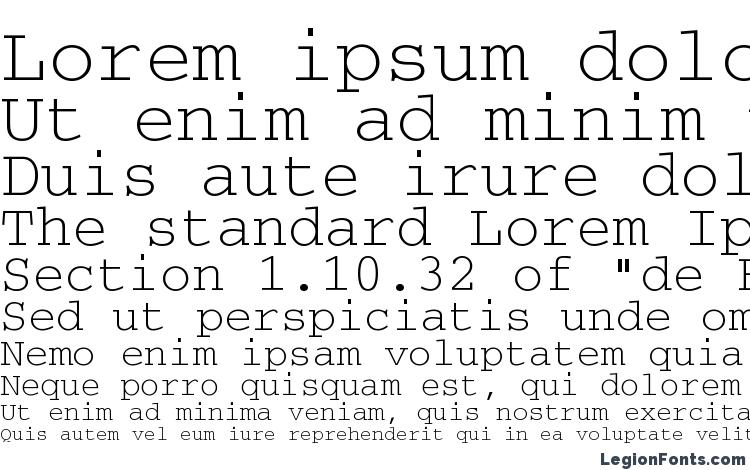specimens CourierDOSCTT font, sample CourierDOSCTT font, an example of writing CourierDOSCTT font, review CourierDOSCTT font, preview CourierDOSCTT font, CourierDOSCTT font
