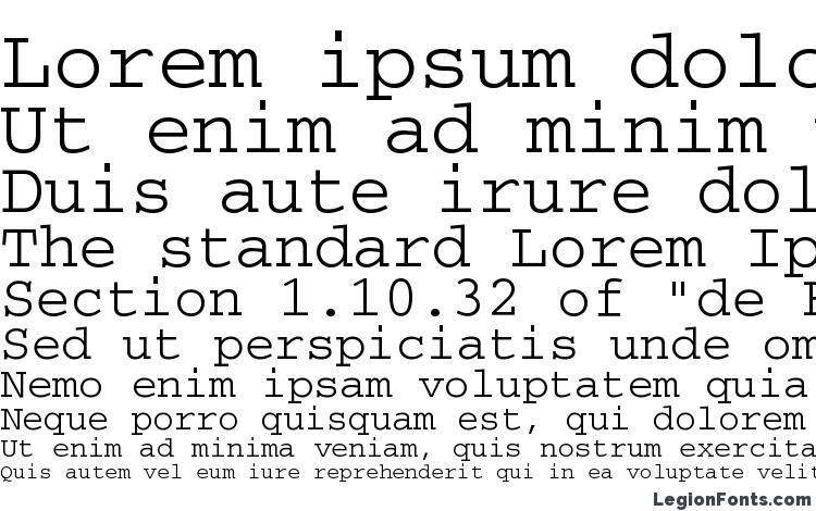 specimens CourierPS font, sample CourierPS font, an example of writing CourierPS font, review CourierPS font, preview CourierPS font, CourierPS font