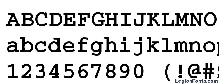 glyphs CourierTM Bold font, сharacters CourierTM Bold font, symbols CourierTM Bold font, character map CourierTM Bold font, preview CourierTM Bold font, abc CourierTM Bold font, CourierTM Bold font