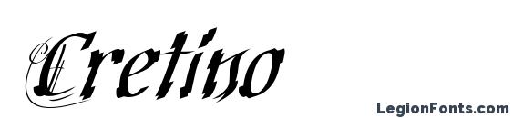Cretino Font, Tattoo Fonts