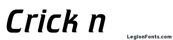 шрифт Crick n, бесплатный шрифт Crick n, предварительный просмотр шрифта Crick n