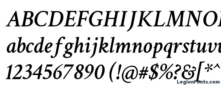 глифы шрифта Crimson Semibold Italic, символы шрифта Crimson Semibold Italic, символьная карта шрифта Crimson Semibold Italic, предварительный просмотр шрифта Crimson Semibold Italic, алфавит шрифта Crimson Semibold Italic, шрифт Crimson Semibold Italic