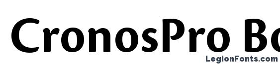 Шрифт CronosPro BoldDisp