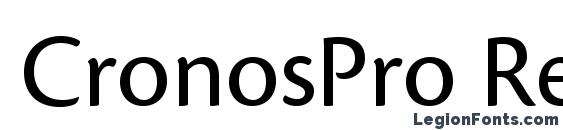 шрифт CronosPro Regular, бесплатный шрифт CronosPro Regular, предварительный просмотр шрифта CronosPro Regular