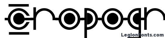шрифт Cropograph, бесплатный шрифт Cropograph, предварительный просмотр шрифта Cropograph