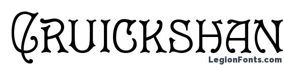 Cruickshank Font