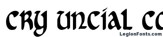шрифт Cry Uncial Condensed, бесплатный шрифт Cry Uncial Condensed, предварительный просмотр шрифта Cry Uncial Condensed