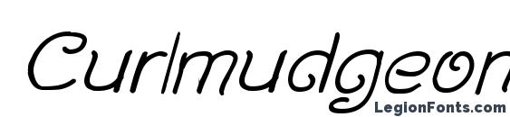 Шрифт Curlmudgeon Italic
