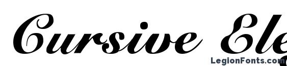 elegant cursive font