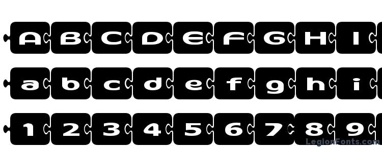 глифы шрифта D3 PazzlismA, символы шрифта D3 PazzlismA, символьная карта шрифта D3 PazzlismA, предварительный просмотр шрифта D3 PazzlismA, алфавит шрифта D3 PazzlismA, шрифт D3 PazzlismA