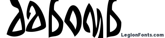 шрифт Dabomb, бесплатный шрифт Dabomb, предварительный просмотр шрифта Dabomb