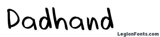 шрифт Dadhand, бесплатный шрифт Dadhand, предварительный просмотр шрифта Dadhand