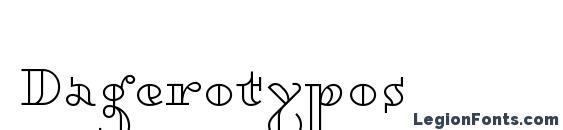 шрифт Dagerotypos, бесплатный шрифт Dagerotypos, предварительный просмотр шрифта Dagerotypos