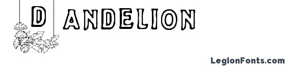 шрифт Dandelion, бесплатный шрифт Dandelion, предварительный просмотр шрифта Dandelion