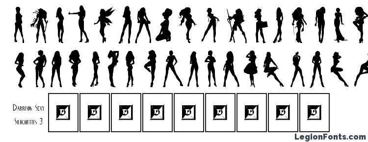 glyphs Darrians Sexy Silhouettes 3 font, сharacters Darrians Sexy Silhouettes 3 font, symbols Darrians Sexy Silhouettes 3 font, character map Darrians Sexy Silhouettes 3 font, preview Darrians Sexy Silhouettes 3 font, abc Darrians Sexy Silhouettes 3 font, Darrians Sexy Silhouettes 3 font