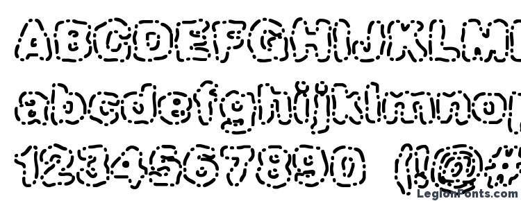 glyphs Dash Dot BRK font, сharacters Dash Dot BRK font, symbols Dash Dot BRK font, character map Dash Dot BRK font, preview Dash Dot BRK font, abc Dash Dot BRK font, Dash Dot BRK font