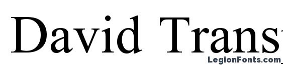 David Transparent Font