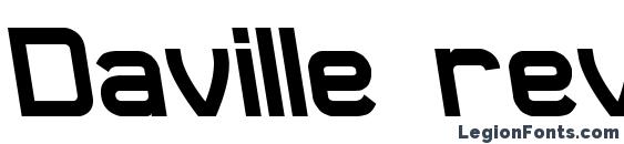 Daville rev slanted Font