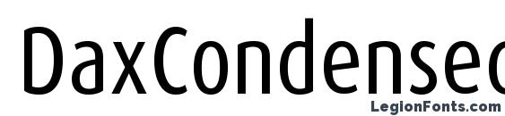 шрифт DaxCondensed, бесплатный шрифт DaxCondensed, предварительный просмотр шрифта DaxCondensed