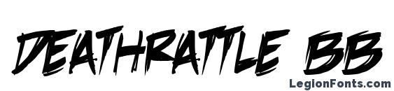 шрифт DeathRattle BB, бесплатный шрифт DeathRattle BB, предварительный просмотр шрифта DeathRattle BB