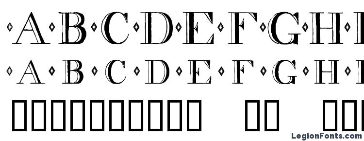 глифы шрифта Decadnce, символы шрифта Decadnce, символьная карта шрифта Decadnce, предварительный просмотр шрифта Decadnce, алфавит шрифта Decadnce, шрифт Decadnce