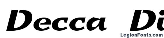 шрифт Decca Display SSi, бесплатный шрифт Decca Display SSi, предварительный просмотр шрифта Decca Display SSi