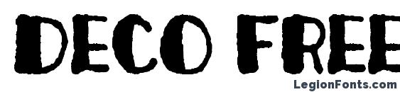 шрифт Deco freehand, бесплатный шрифт Deco freehand, предварительный просмотр шрифта Deco freehand
