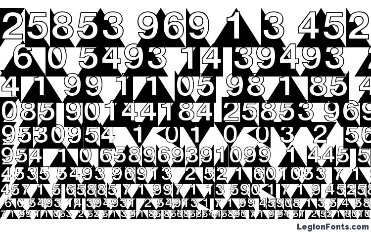 specimens DecoNumbers LH Triangle font, sample DecoNumbers LH Triangle font, an example of writing DecoNumbers LH Triangle font, review DecoNumbers LH Triangle font, preview DecoNumbers LH Triangle font, DecoNumbers LH Triangle font