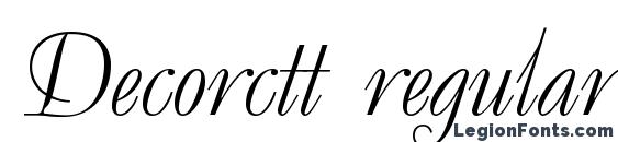 Шрифт Decorctt regular