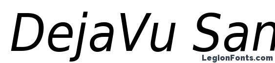DejaVu Sans Condensed Oblique Font