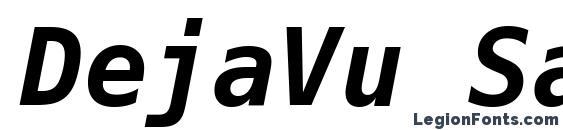 Шрифт DejaVu Sans Mono Bold Oblique