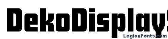 DekoDisplaySerial Bold font, free DekoDisplaySerial Bold font, preview DekoDisplaySerial Bold font