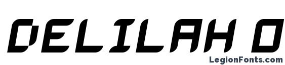 шрифт Delilah oblique, бесплатный шрифт Delilah oblique, предварительный просмотр шрифта Delilah oblique