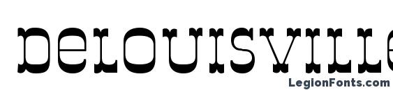 шрифт Delouisville, бесплатный шрифт Delouisville, предварительный просмотр шрифта Delouisville