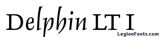 шрифт Delphin LT I, бесплатный шрифт Delphin LT I, предварительный просмотр шрифта Delphin LT I