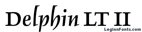 Delphin LT II font, free Delphin LT II font, preview Delphin LT II font