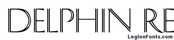 шрифт Delphin Regular DB, бесплатный шрифт Delphin Regular DB, предварительный просмотр шрифта Delphin Regular DB