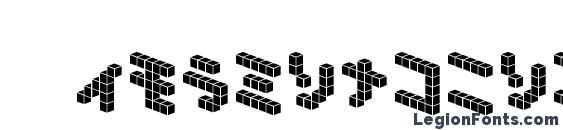 шрифт Demoncubicblock nkp tile, бесплатный шрифт Demoncubicblock nkp tile, предварительный просмотр шрифта Demoncubicblock nkp tile