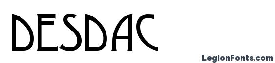 шрифт DesdaC, бесплатный шрифт DesdaC, предварительный просмотр шрифта DesdaC