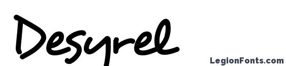 шрифт Desyrel, бесплатный шрифт Desyrel, предварительный просмотр шрифта Desyrel