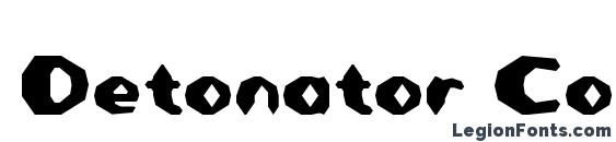Detonator Condensed font, free Detonator Condensed font, preview Detonator Condensed font