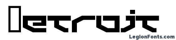 шрифт Detroit 3k, бесплатный шрифт Detroit 3k, предварительный просмотр шрифта Detroit 3k