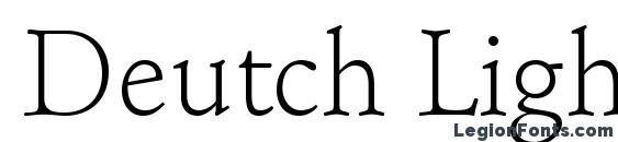 Deutch Light SSi Light Font, Serif Fonts