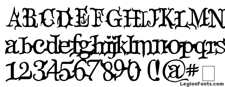 glyphs Devils Snare font, сharacters Devils Snare font, symbols Devils Snare font, character map Devils Snare font, preview Devils Snare font, abc Devils Snare font, Devils Snare font