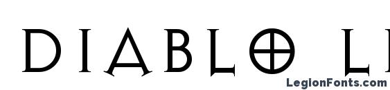 шрифт Diablo Light, бесплатный шрифт Diablo Light, предварительный просмотр шрифта Diablo Light