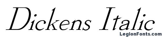 Dickens Italic Font