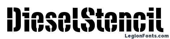DieselStencil Regular font, free DieselStencil Regular font, preview DieselStencil Regular font